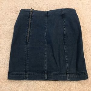 Free People Jean Skirt